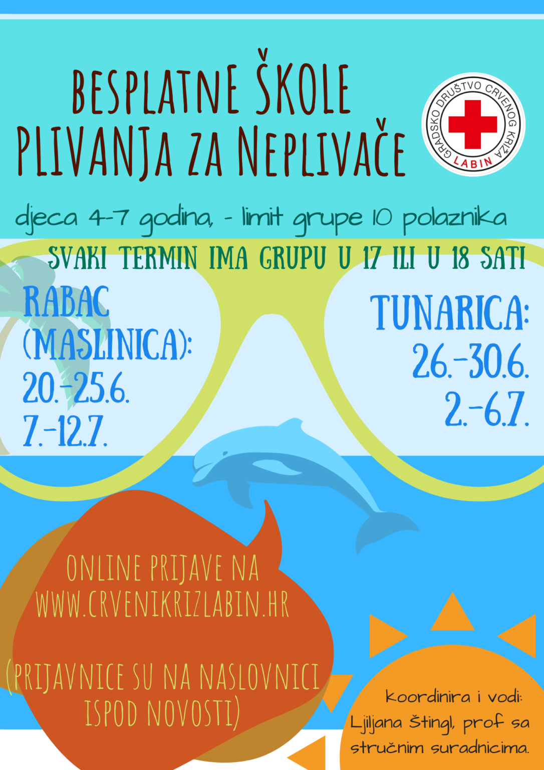 Otvorene prijave za besplatne škole plivanja u Rapcu i Tunarici