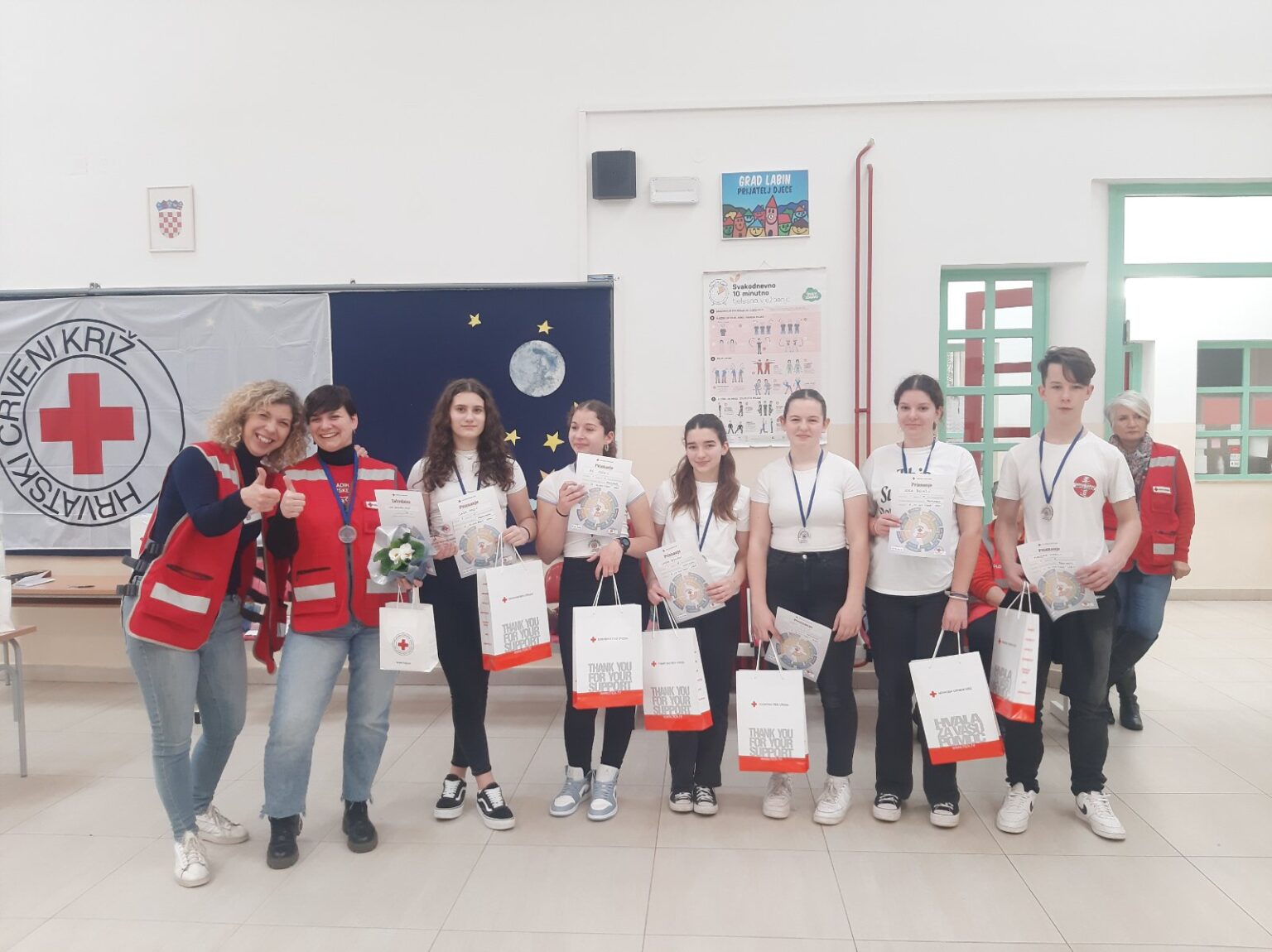Održana 1. razina 25. Natjecanja mladih Hrvatskog Crvenog križa