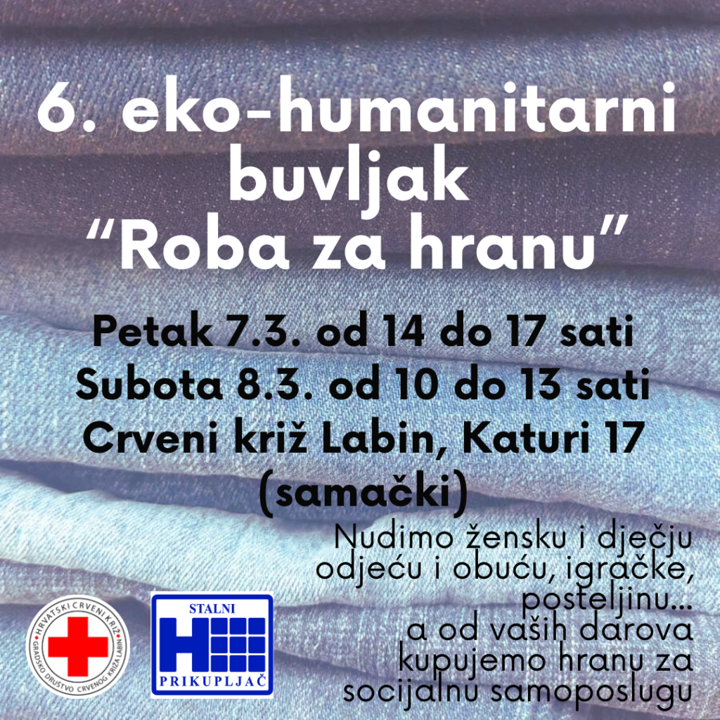 Najava: 6. eko-humanitarni buvljak “Roba za hranu” Eko-humanitarni buvljak